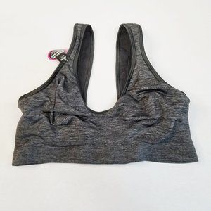 Sports Bra Grey Medium Low Impact Wireless